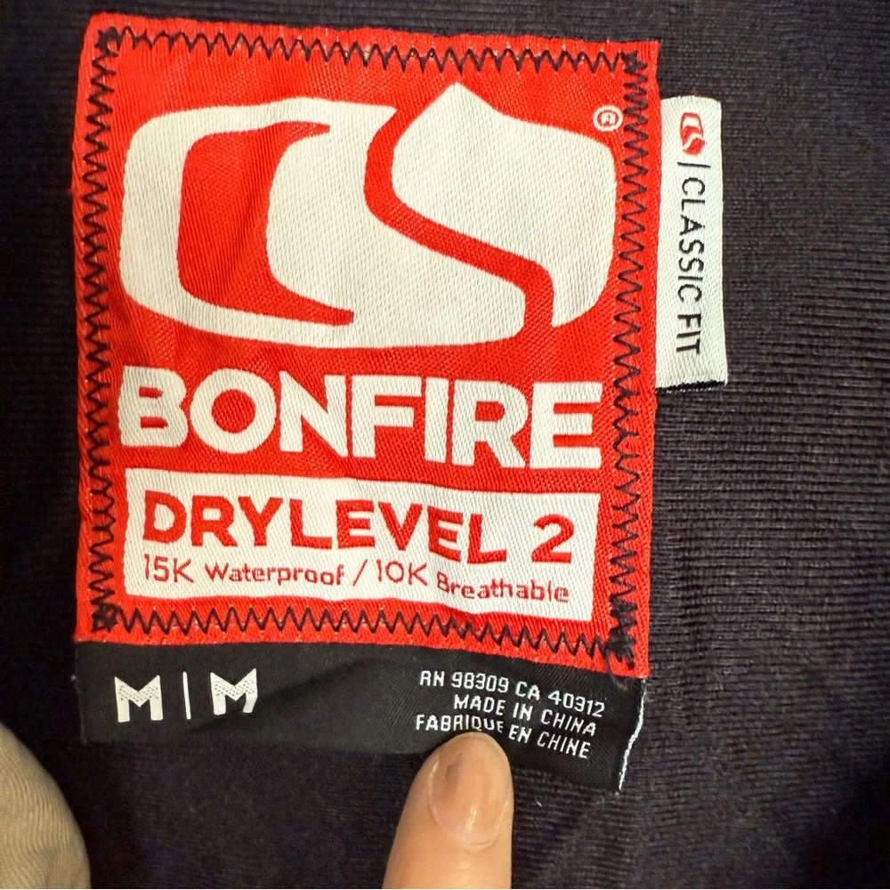 Bonfire Drylevel 2 Snowboard Ski Jacket Men’s Medium 15K Waterproof - Picture 8 of 16